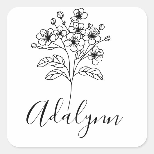 Fleece Blanket Quadratischer Aufkleber (Vorderseite)