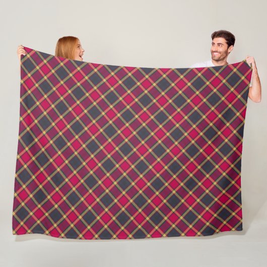 Fleece Blanket - Red and Yellow Scottish Tartan 2 (Beispiel)