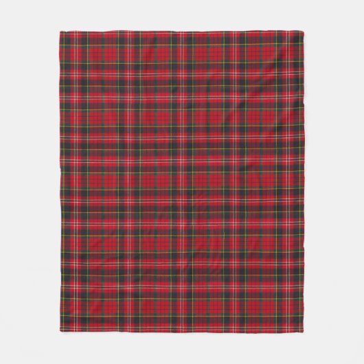Fleece Blanket - Red Tartan Macpherson Clan (Vorderseite)