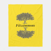 Fleece Blanket - Reflektierte Bäume (Vorderseite)