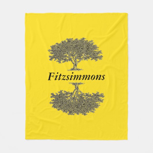 Fleece Blanket - Reflektierte Bäume (Vorderseite)