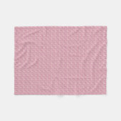 Fleece Blanket/Rosa Blume (Vorderseite (Horizontal))