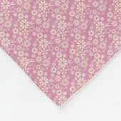 Fleece Blanket/Rosa Blume (Ecke)