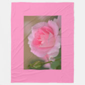Fleece Blanket/Rosa Rose (Vorderseite)