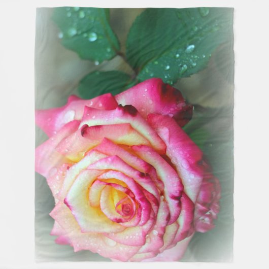 Fleece Blanket/Rose (Vorderseite)