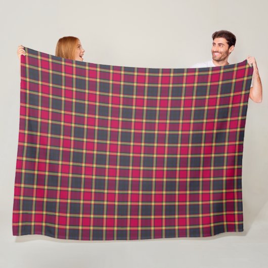 Fleece Blanket - Rot und Gelb Schottischer Tartan (Beispiel)