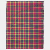 Fleece Blanket - Rot und Gelb Schottischer Tartan (Vorderseite)