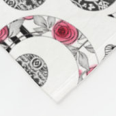 Fleece Blanket, Rot und Schwarz, Quilt, Patchwork, (Ecke)