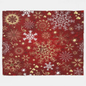 Fleece Blanket/Schneeflocken (Vorderseite (Horizontal))