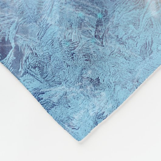 Fleece Blanket, Schneekönig. Winterschön (Ecke)