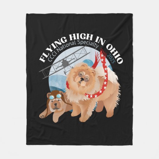 FLEECE BLANKET - SCHWARZ MIT LOGO 2025 (Vorderseite)