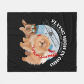 FLEECE BLANKET - SCHWARZ MIT LOGO 2025 (Vorderseite (Horizontal))