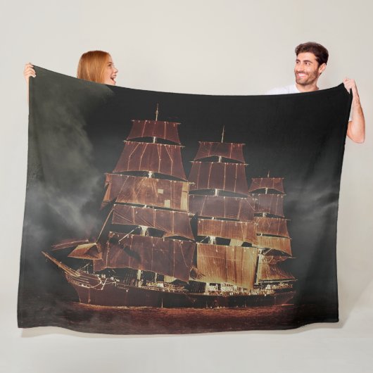 Fleece Blanket - Segelschiff (Beispiel)