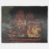 Fleece Blanket - Segelschiff (Vorderseite (Horizontal))