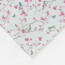Fleece Blanket - Shabby Chic Blossom