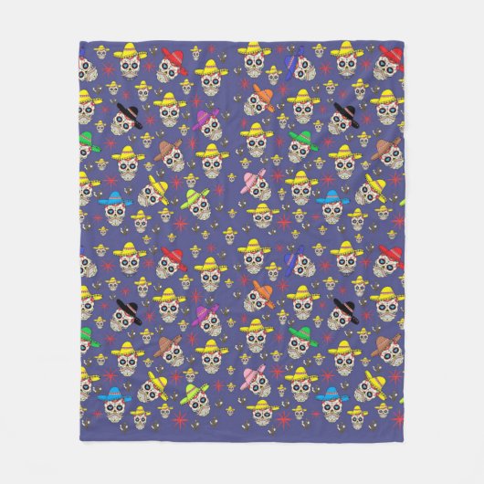 Fleece Blanket - Skulls (Vorderseite)