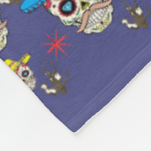 Fleece Blanket - Skulls (Ecke)