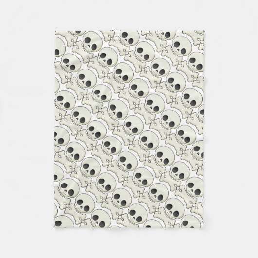 Fleece Blanket/Skulls (Vorderseite)