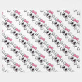 Fleece Blanket/Skulpturen mit Bow (Vorderseite (Horizontal))