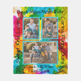 Fleece Blanket "Splash of Color" Foto Blanket