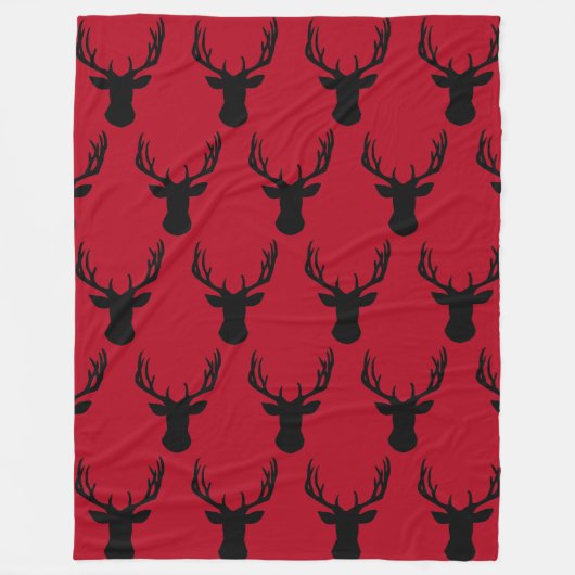 Fleece Blanket - Stag Deer Head (Vorderseite)
