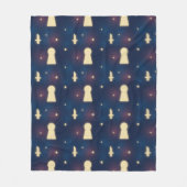 Fleece Blanket Starry Night Knife Keyhole Pattern (Vorderseite)