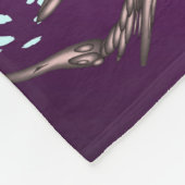 Fleece Blanket, Tempel, Blumenurlaub, elegant, (Ecke)