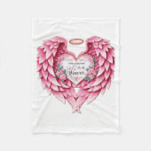 Fleece Blanket Throw Memorial Ein Stück meines Her (Vorderseite)