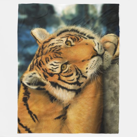 Fleece Blanket/Tiger (Vorderseite)