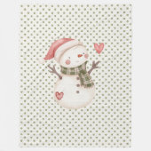 Fleece Blanket w/Niedlich Snowman (Vorderseite)