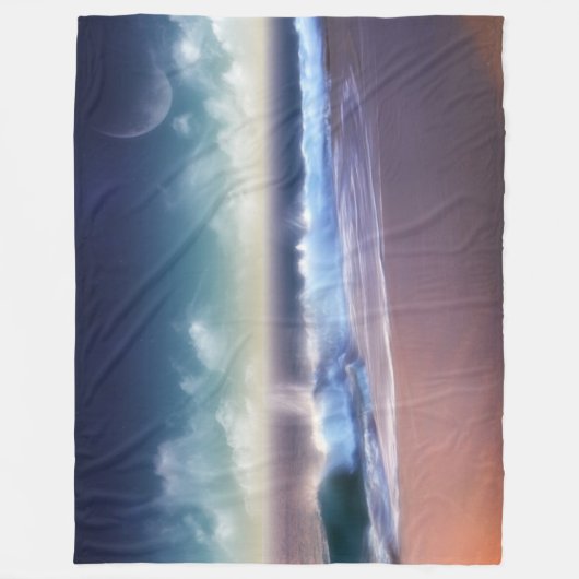 Fleece Blanket/Waves (Vorderseite)