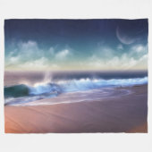 Fleece Blanket/Waves (Vorderseite (Horizontal))