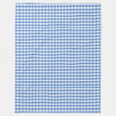 Fleece blanket with blue checks (Vorderseite)