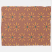 Fleece blanket with flower pattern  (Vorderseite (Horizontal))