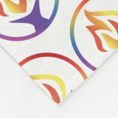 Fleece Blanket with tiled UUCF logo (Ecke)