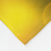 Fleece Blanket Yellow Bokeh-Blume (Ecke)