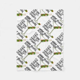 FLEECE BLANKETS - Mehr Oliven. Essen Veggies!