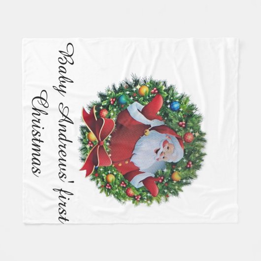 Fleece Blankets Put your baby's name Here (Vorderseite (Horizontal))