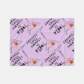 FLEECE BLANKETS - VODKA IST SCHNELLER ALS DIE THER (Vorderseite (Horizontal))