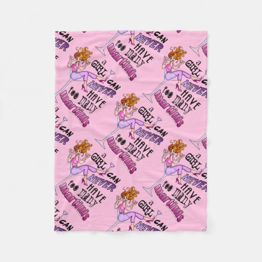 FLEECE BLANKETS - ZU VIELE MARTINIS (Vorderseite)
