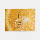 Fleece Blankon mit geschnittenem Orange (Vorderseite (Horizontal))