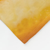 Fleece Blankon mit geschnittenem Orange (Ecke)