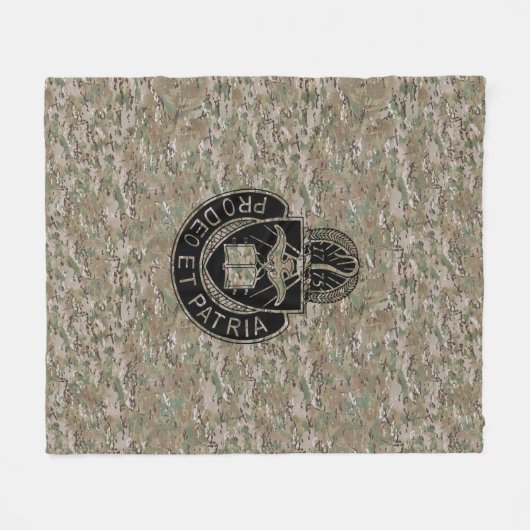 Fleece-Decke Army Chaplain Corp OCP Fleecedecke (Vorderseite (Horizontal))