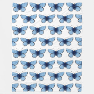 Fleece-Decke - Blauer Schmetterling Fleecedecke