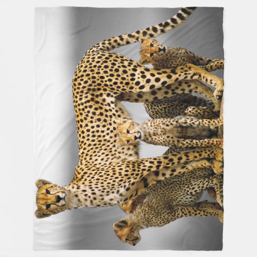 Fleece-Decke/Cheetah u. CUB Fleecedecke (Vorderseite)