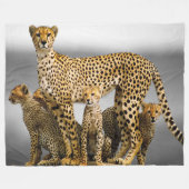 Fleece-Decke/Cheetah u. CUB Fleecedecke (Vorderseite (Horizontal))