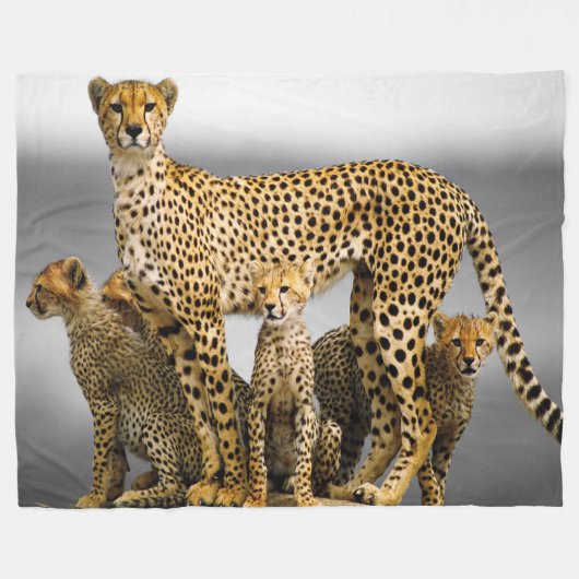Fleece-Decke/Cheetah u. CUB Fleecedecke (Vorderseite (Horizontal))