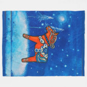 Fleece-Decke Dala Pferdii Fleecedecke (Vorderseite (Horizontal))