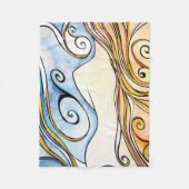 Fleece-Decke Damen-Irland Fleecedecke (Vorderseite)