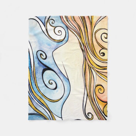 Fleece-Decke Damen-Irland Fleecedecke (Vorderseite)